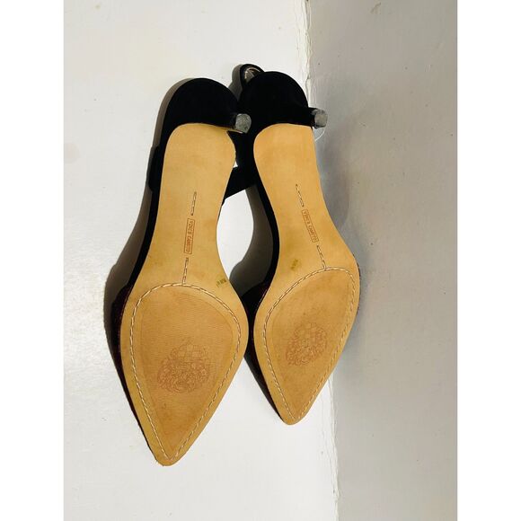 Vince Camuto Kolissa heel slingback pumps shoes animal calf hair red women 9.5 - Picture 5 of 7